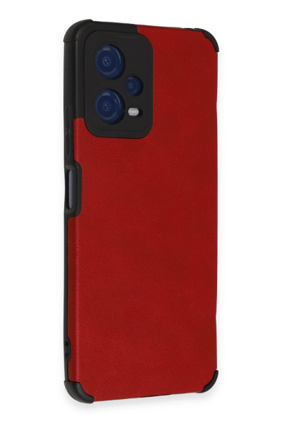 Newface Xiaomi Redmi Note 12 5G Kılıf Loop Deri Silikon - Kırmızı resmi