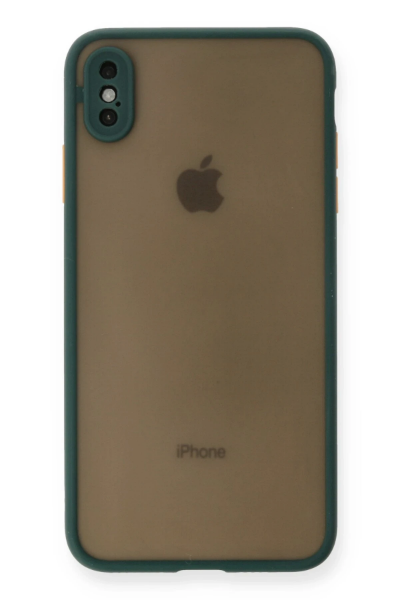 Newface iPhone X Kılıf Montreal Silikon Kapak - Yeşil resmi