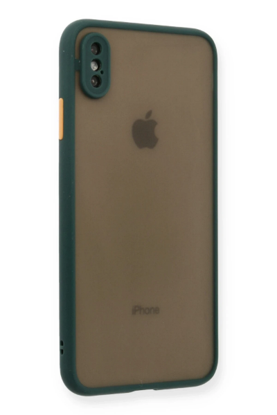 Newface iPhone X Kılıf Montreal Silikon Kapak - Yeşil resmi
