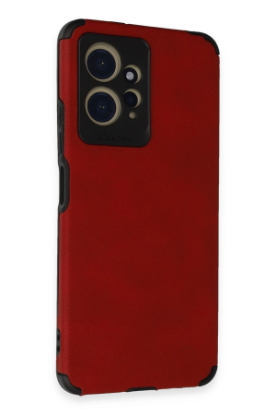 Newface Xiaomi Redmi Note 12 4G Kılıf Loop Deri Silikon - Kırmızı resmi