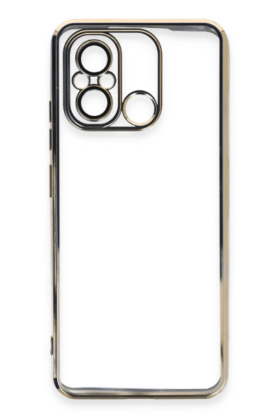 Newface Xiaomi Redmi 12C Kılıf Razer Lensli Silikon - Gold resmi