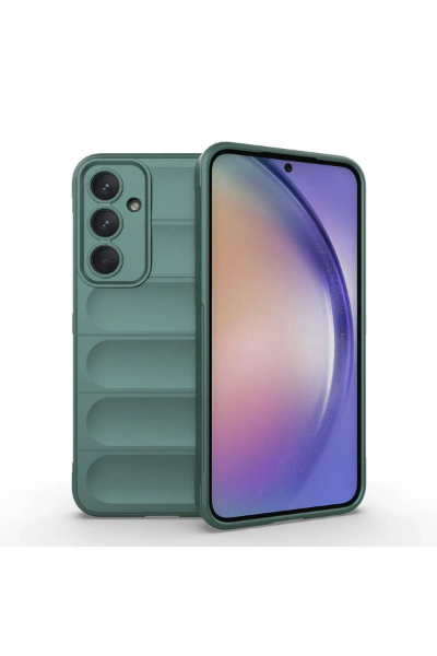 Newface Samsung Galaxy A26 Kılıf Optimum Silikon - Koyu Yeşil resmi