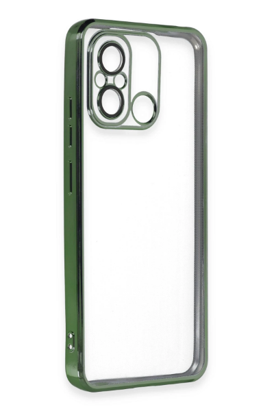 Newface Xiaomi Redmi 12C Kılıf Razer Lensli Silikon - Yeşil resmi