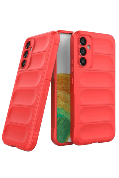 Newface Samsung A36 Kılıf Optimum Silikon - Kırmızı resmi