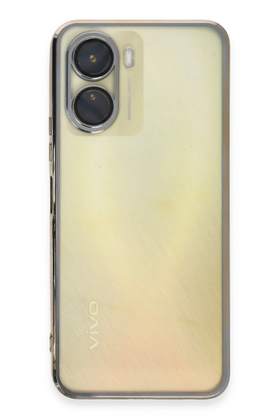 Newface Vivo Y16 Kılıf Razer Lensli Silikon - Gold resmi