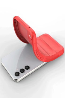 Newface Samsung A56 Kılıf Optimum Silikon - Kırmızı resmi