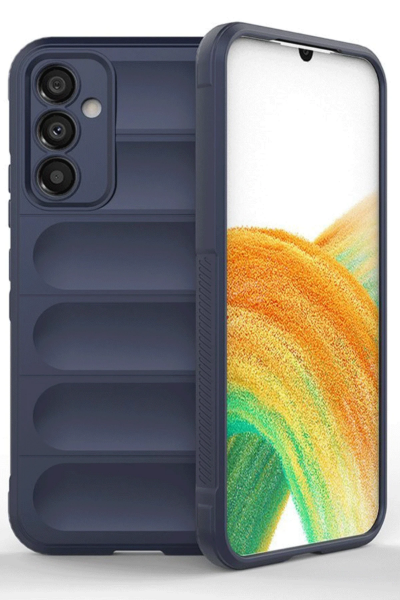 Newface Samsung A56 Kılıf Optimum Silikon - Lacivert resmi