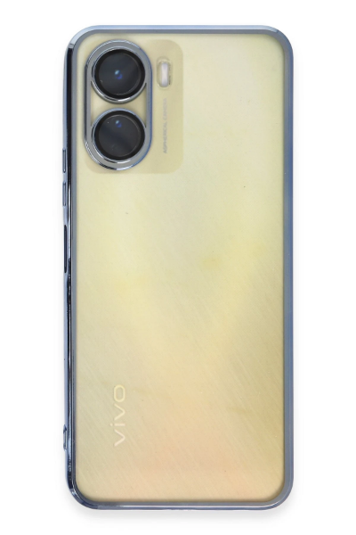 Newface Vivo Y16 Kılıf Razer Lensli Silikon - Açık Mavi resmi