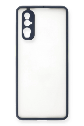 Newface Oppo Find X2 Kılıf Montreal Silikon Kapak - Lacivert resmi