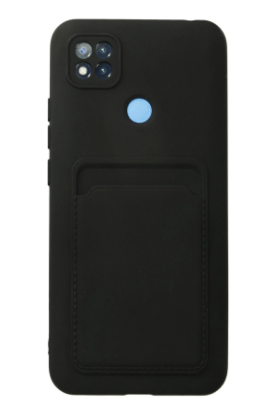 Newface Xiaomi Redmi 9C Kılıf Kelvin Kartvizitli Silikon - Siyah resmi