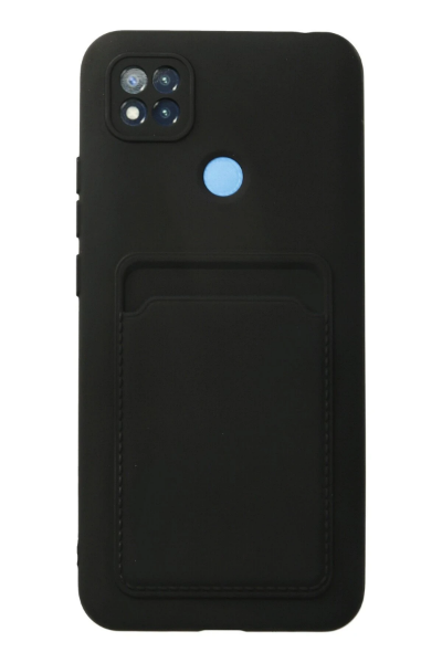 Newface Xiaomi Redmi 9C Kılıf Kelvin Kartvizitli Silikon - Siyah resmi