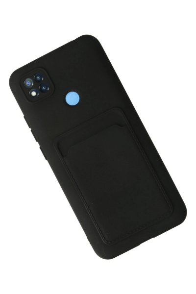 Newface Xiaomi Redmi 9C Kılıf Kelvin Kartvizitli Silikon - Siyah resmi
