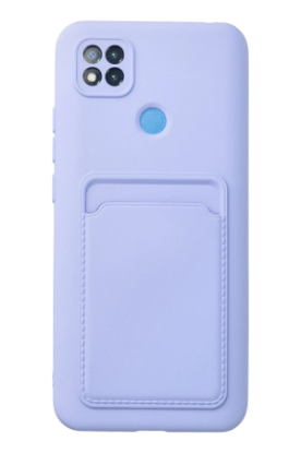 Newface Xiaomi Redmi 9C Kılıf Kelvin Kartvizitli Silikon - Lila resmi