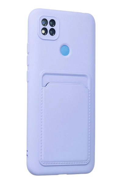 Newface Xiaomi Redmi 9C Kılıf Kelvin Kartvizitli Silikon - Lila resmi