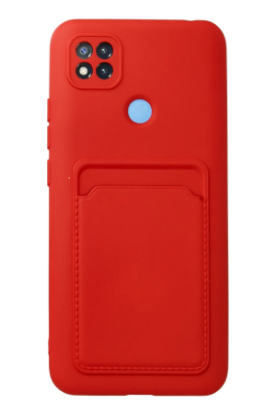Newface Xiaomi Redmi 9C Kılıf Kelvin Kartvizitli Silikon - Kırmızı resmi
