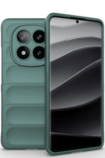 Newface Xiaomi Redmi Note 14 Pro 5G Kılıf Optimum Silikon - Koyu Yeşil resmi