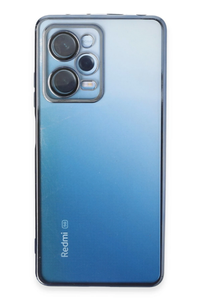 Newface Xiaomi Redmi Note 12 Pro 5G Kılıf Razer Lensli Silikon - Açık Mavi resmi