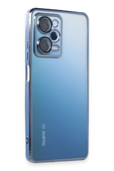 Newface Xiaomi Redmi Note 12 Pro 5G Kılıf Razer Lensli Silikon - Açık Mavi resmi