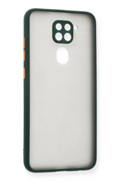 Newface Xiaomi Redmi Note 9 Kılıf Montreal Silikon Kapak - Yeşil resmi