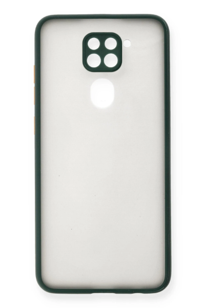Newface Xiaomi Redmi Note 9 Kılıf Montreal Silikon Kapak - Yeşil resmi