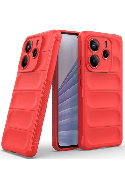 Newface Xiaomi Redmi Note 14 4G Kılıf Optimum Silikon - Kırmızı resmi