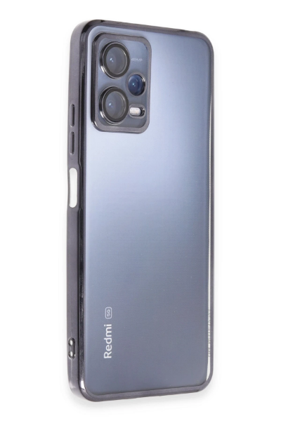 Newface Xiaomi Redmi Note 12 5G Kılıf Razer Lensli Silikon - Siyah resmi