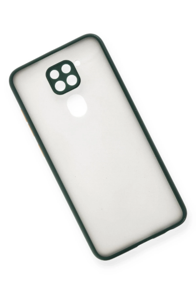 Newface Xiaomi Redmi Note 9 Kılıf Montreal Silikon Kapak - Yeşil resmi