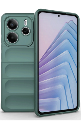 Newface Xiaomi Redmi Note 14 4G Kılıf Optimum Silikon - Koyu Yeşil resmi