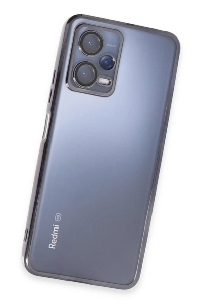 Newface Xiaomi Redmi Note 12 5G Kılıf Razer Lensli Silikon - Siyah resmi