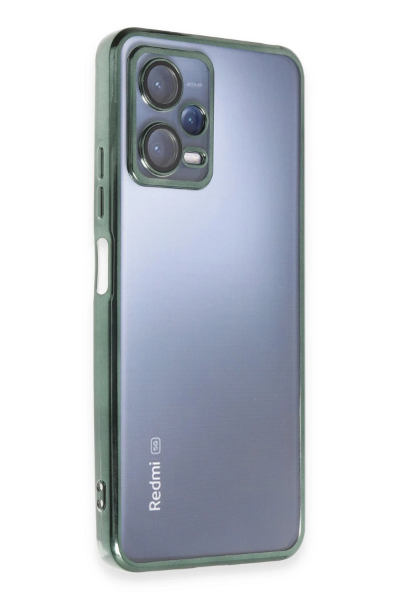 Newface Xiaomi Redmi Note 12 5G Kılıf Razer Lensli Silikon - Yeşil resmi