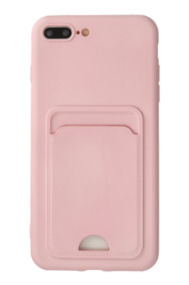 Newface iPhone 7 Plus Kılıf Kelvin Kartvizitli Silikon - Pembe resmi