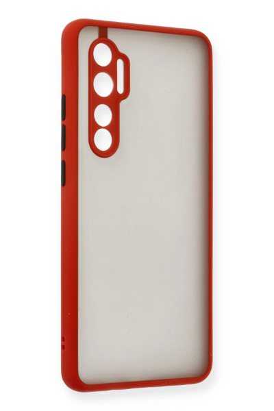 Newface Xiaomi Mi Note 10 Lite Kılıf Montreal Silikon Kapak - Kırmızı resmi