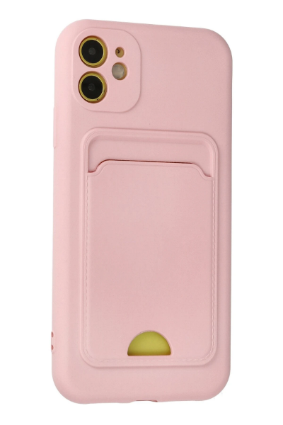 Newface iPhone 11 Kılıf Kelvin Kartvizitli Silikon - Pembe resmi