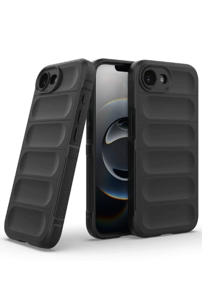 Newface iPhone 16E Kılıf Optimum Silikon - Siyah resmi