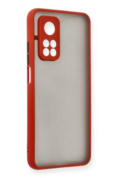 Newface Xiaomi Mi 10T Kılıf Montreal Silikon Kapak - Kırmızı resmi