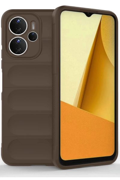 Newface Xiaomi Redmi Note 14 4G Kılıf Optimum Silikon - Kahverengi resmi