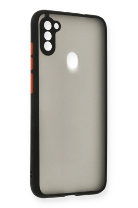 Newface Samsung Galaxy A11 Kılıf Montreal Silikon Kapak - Siyah resmi