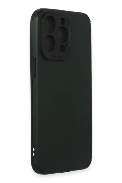 Newface iPhone 15 Pro Max Kılıf Loop Deri Silikon - Yeşil resmi