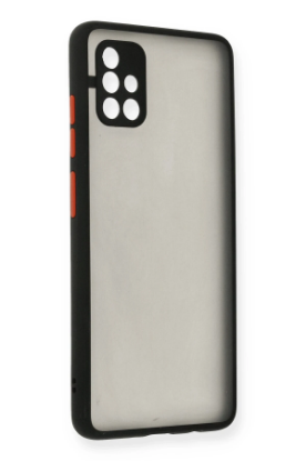 Newface Samsung Galaxy A51 Kılıf Montreal Silikon Kapak - Siyah resmi