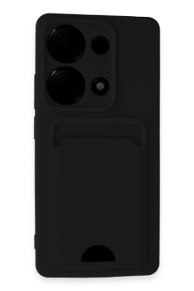 Newface Xiaomi Redmi Note 13 Pro 4G Kılıf Kelvin Kartvizitli Silikon - Siyah resmi