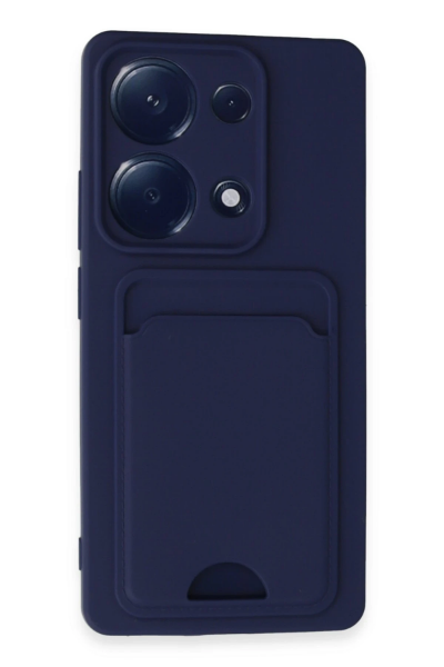 Newface Xiaomi Redmi Note 13 Pro 4G Kılıf Kelvin Kartvizitli Silikon - Lacivert resmi