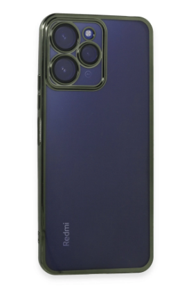 Newface Xiaomi Redmi 12 Kılıf Razer Lensli Silikon - Yeşil resmi
