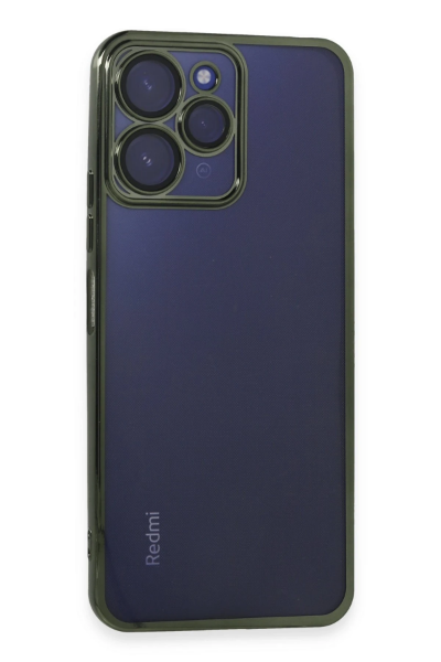 Newface Xiaomi Redmi 12 Kılıf Razer Lensli Silikon - Yeşil resmi