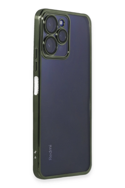 Newface Xiaomi Redmi 12 Kılıf Razer Lensli Silikon - Yeşil resmi