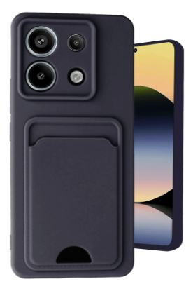Newface Xiaomi Redmi Note 13 Pro 5G Kılıf Kelvin Kartvizitli Silikon - Siyah resmi