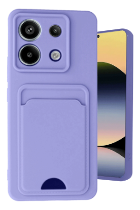 Newface Xiaomi Redmi Note 13 Pro 5G Kılıf Kelvin Kartvizitli Silikon - Lila resmi