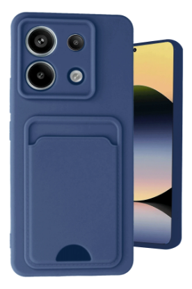 Newface Xiaomi Redmi Note 13 Pro 5G Kılıf Kelvin Kartvizitli Silikon - Lacivert resmi