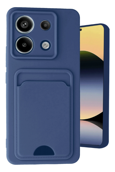 Newface Xiaomi Redmi Note 13 Pro 5G Kılıf Kelvin Kartvizitli Silikon - Lacivert resmi
