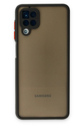 Newface Samsung Galaxy A12 Kılıf Montreal Silikon Kapak - Siyah resmi