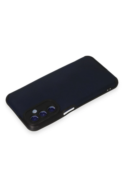 Newface Samsung Galaxy M34 5G Kılıf Loop Deri Silikon - Lacivert resmi
